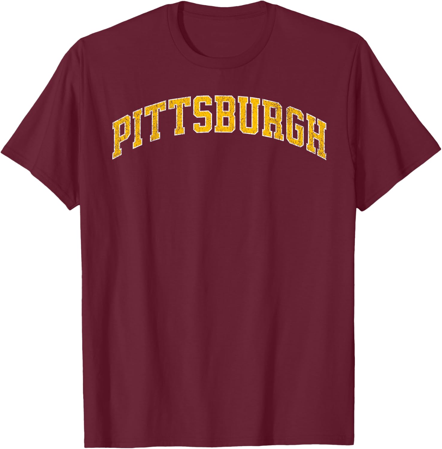 Pittsburgh vintage city T-Shirt - T-Shirt | Maroon
