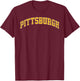 Pittsburgh vintage city T-Shirt - T-Shirt | Maroon