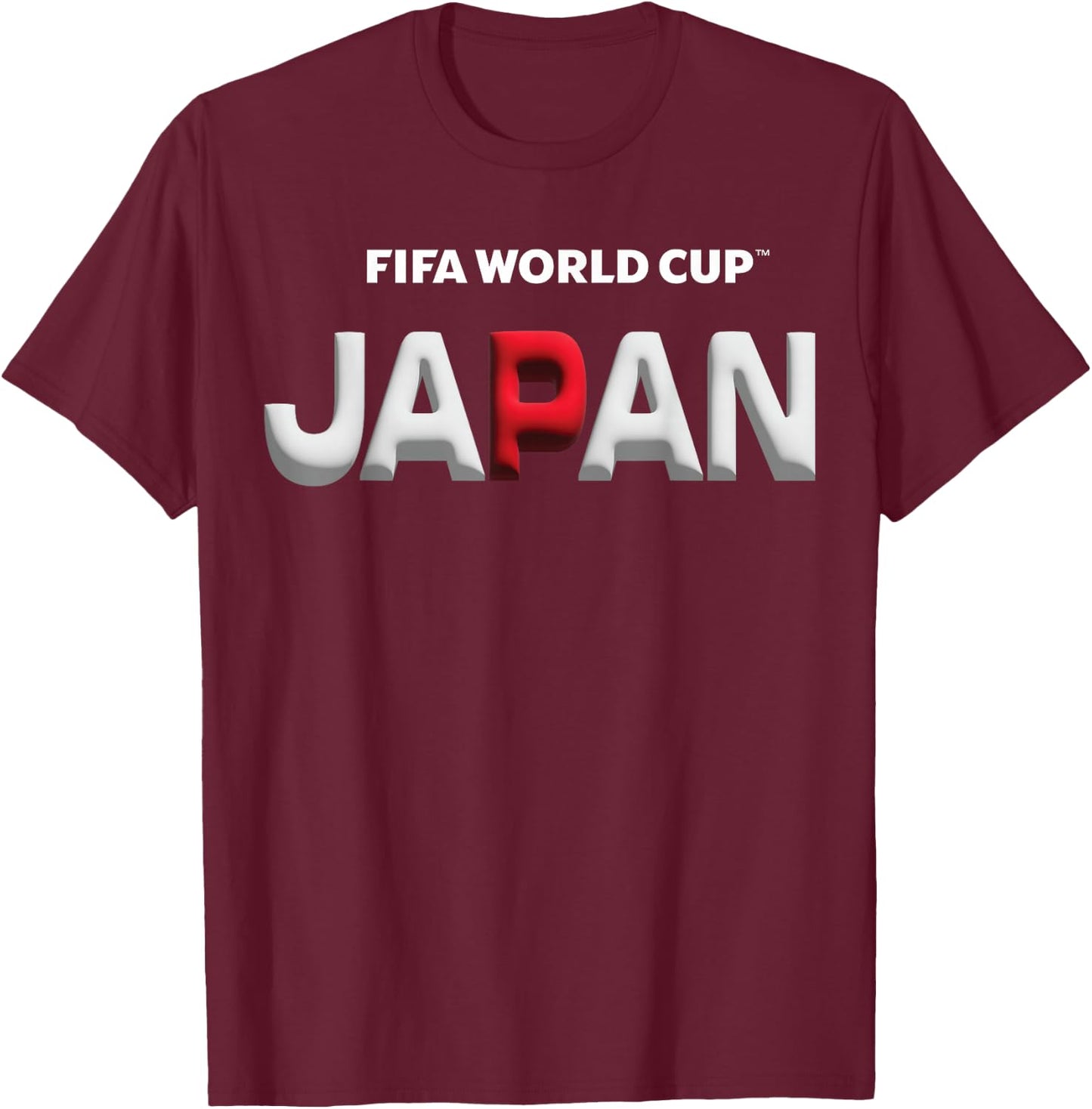 FIFA World CUP26 Japan Bubble Color T-Shirt - T-Shirt | Maroon
