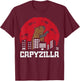 Capybara Monster Capyzilla Funny Capy Rodent Men Women Kids T-Shirt - T-Shirt | Maroon