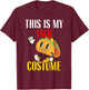 This is My Taco Costume Funny Lazy Halloween Costume Party T-Shirt - T-Shirt | Maroon
