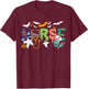 Cute Halloween Nurse Nursing Zombie Halloween Pattern T-Shirt - T-Shirt | Maroon