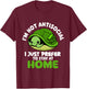 I'm Not Antisocial - Sea Turtle Lover Reptile Lover Beach T-Shirt - T-Shirt | Maroon