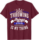 Winter Guard Color Guard Gift design Throwing Things Joke T-Shirt - T-Shirt | Maroon