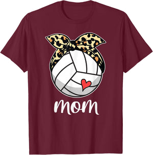 Mother's Day Volleyball Mom Volleyball Mothers Day Mom 2024 T-Shirt - T-Shirt | Maroon