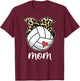 Mother's Day Volleyball Mom Volleyball Mothers Day Mom 2024 T-Shirt - T-Shirt | Maroon