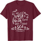 I Will Walk By Faith Christian Bible Quote Verse T-Shirt - T-Shirt | Maroon