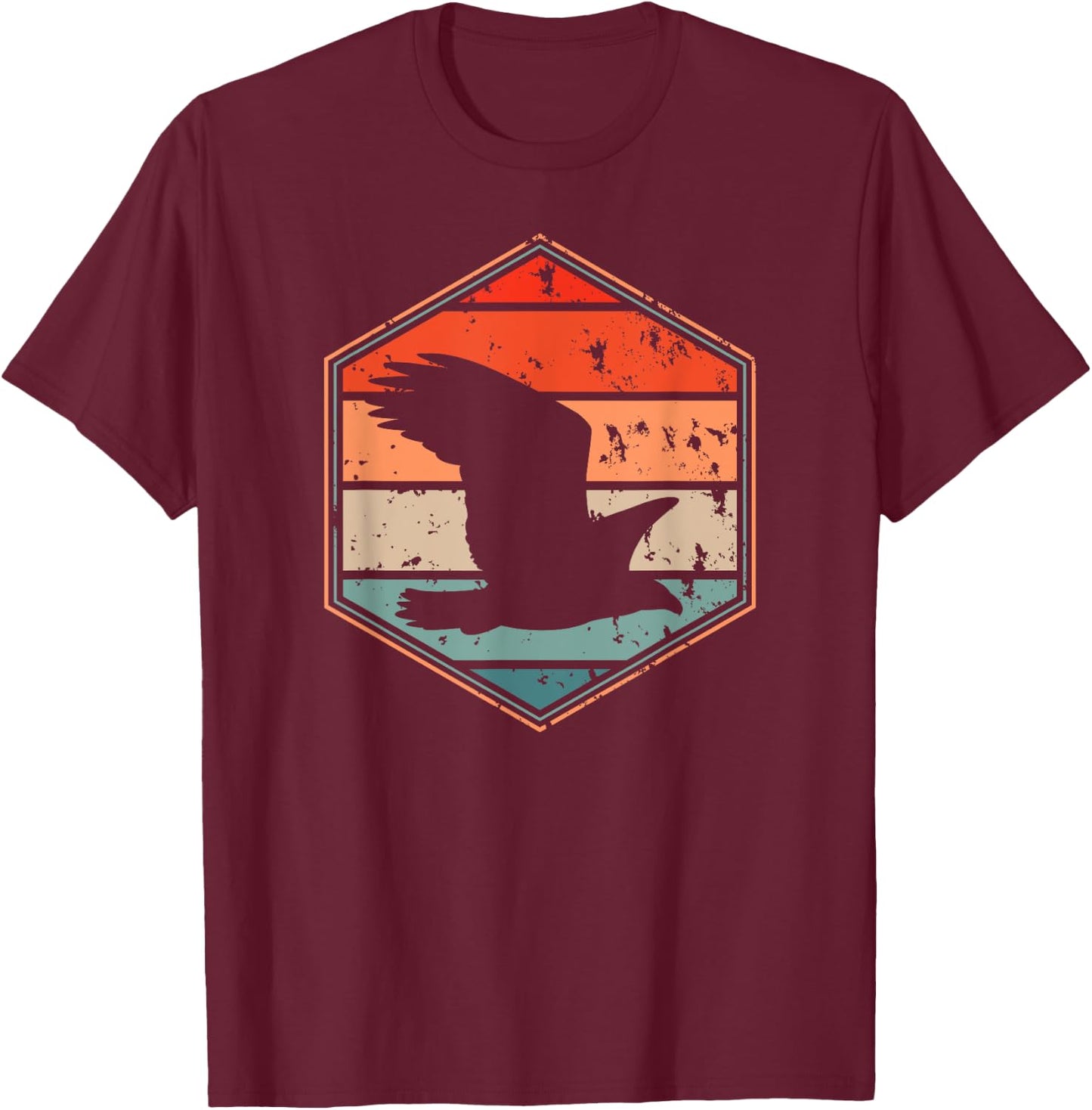 Falcon Hawk Falconry Clothes - Peregrine Falcon T-Shirt - T-Shirt | Maroon