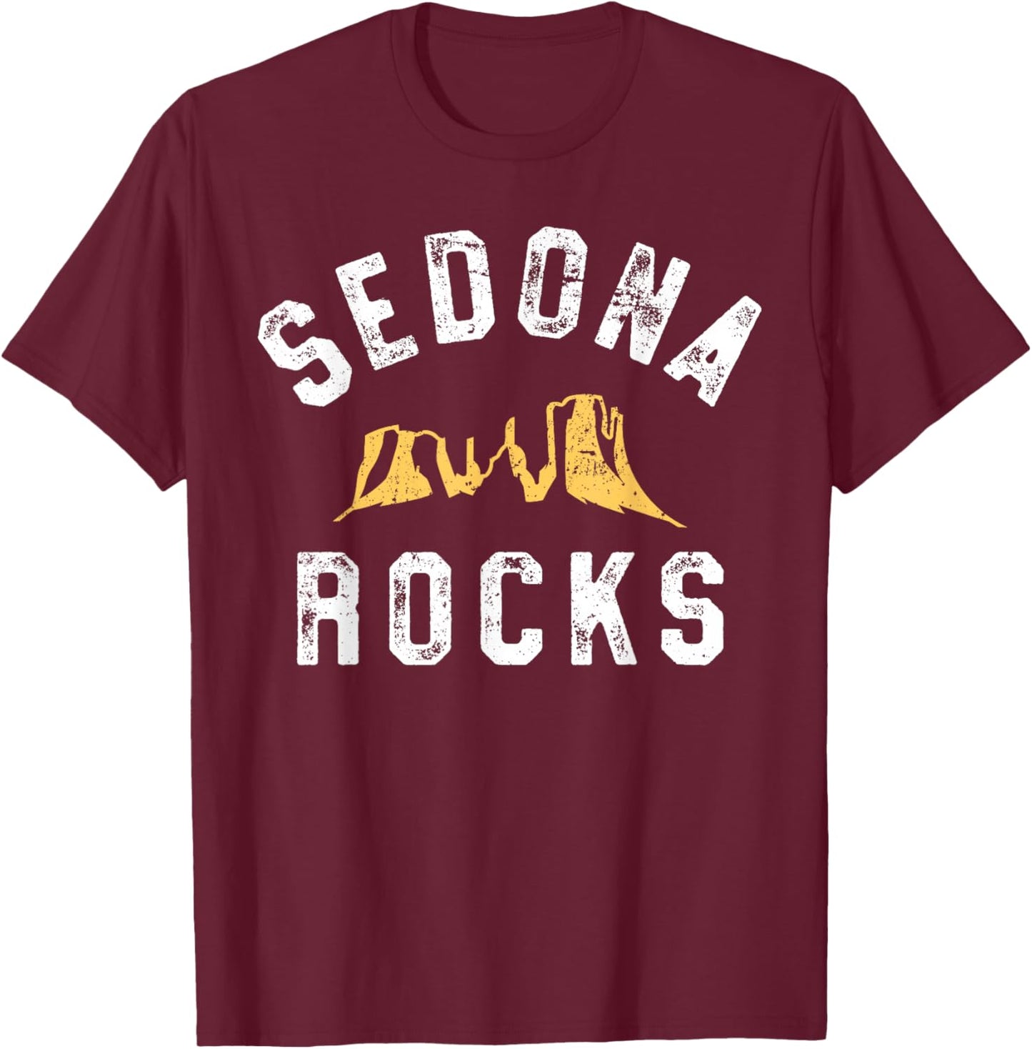 Funny Sedona Shirt - Sedona Rocks Arizona Vacation Pun Gift T-Shirt - T-Shirt | Maroon