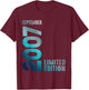 September 2007 Year 2007 Birthday Limited Edition T-Shirt - T-Shirt | Maroon