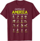 Cryptids of America Support Your Local Cryptid Folklore T-Shirt - T-Shirt | Maroon