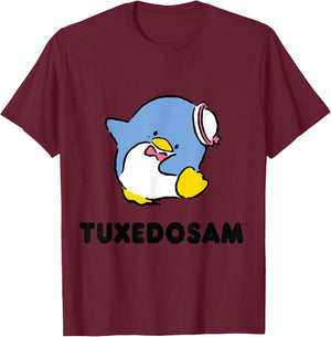 Tuxedosam Character Front and Back Small T-Shirt - T-Shirt | Maroon