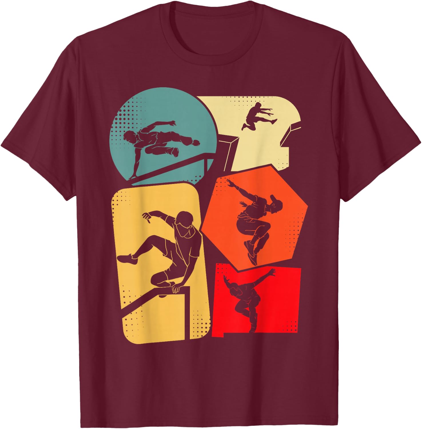 Parkour Boys Kids T-Shirt - T-Shirt | Maroon