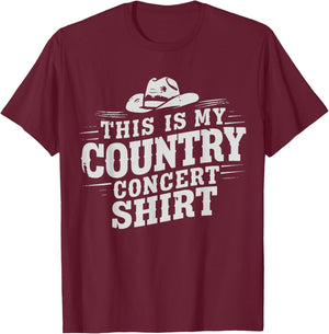 This Is My Country Concert T-Shirt - T-Shirt | Maroon
