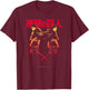 Attack on Titan Levi & Eren Gradient with Japanese Anime T-Shirt - T-Shirt | Maroon