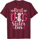 Best Dog Sister Ever Dog Lover Sister Dog Sis T-Shirt - T-Shirt | Maroon