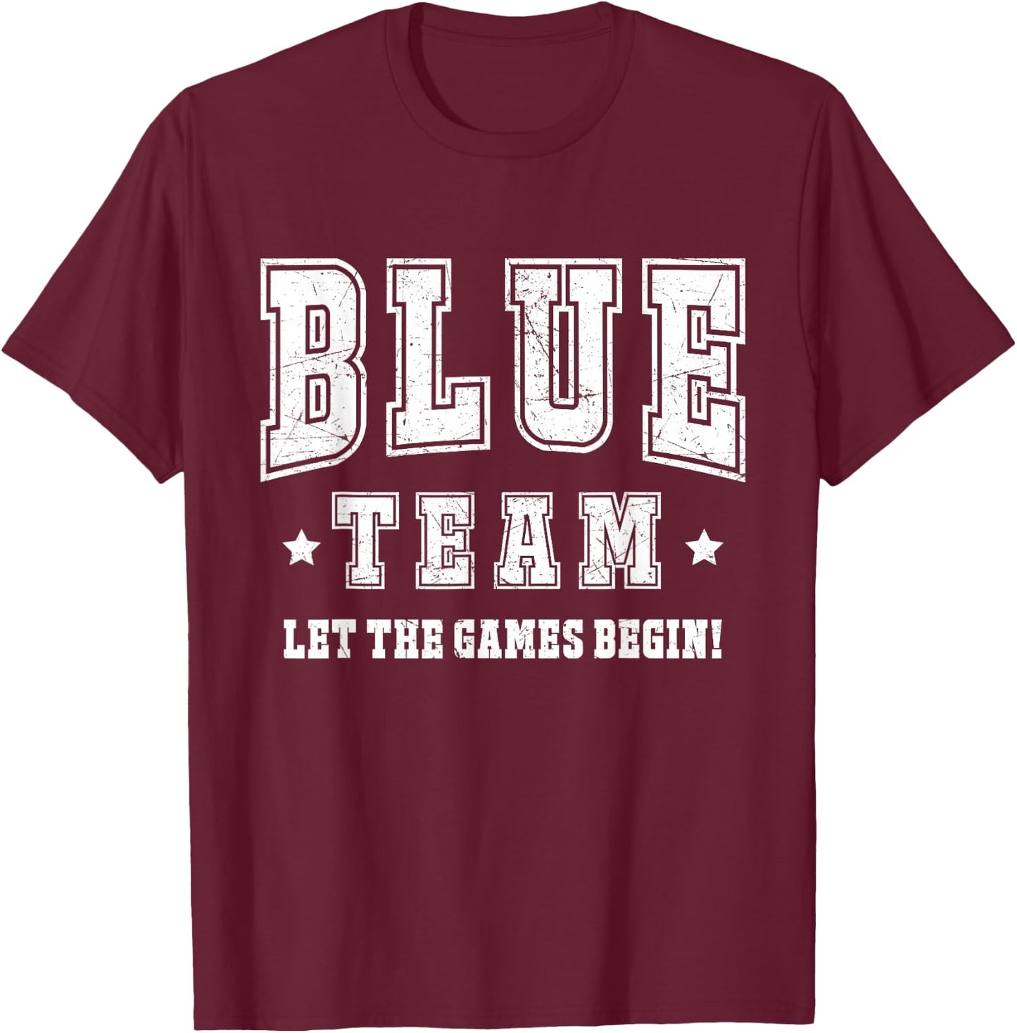 Blue Field Day Team Spirit Squad Let The Games Begin 2024 T-Shirt - T-Shirt | Maroon