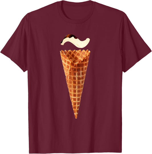 Coño Helado, Cone Ice con la enie, Funny and Cool T-Shirt - T-Shirt | Maroon