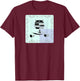 Cat Split Block T-Shirt - T-Shirt | Maroon