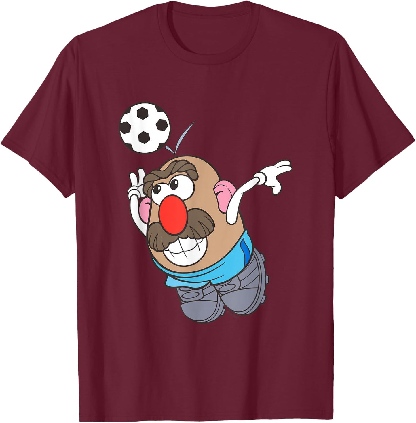 Mr Potato Head World Cup Football Header T-Shirt - T-Shirt | Maroon