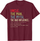 Uncle The Man The Myth The Bad Influence He Knows Everything T-Shirt - T-Shirt | Maroon