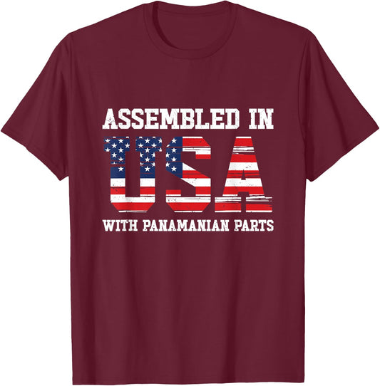 Panamanian American Patriot USA Grown Panama US Flag T-Shirt - T-Shirt | Maroon