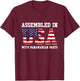 Panamanian American Patriot USA Grown Panama US Flag T-Shirt - T-Shirt | Maroon