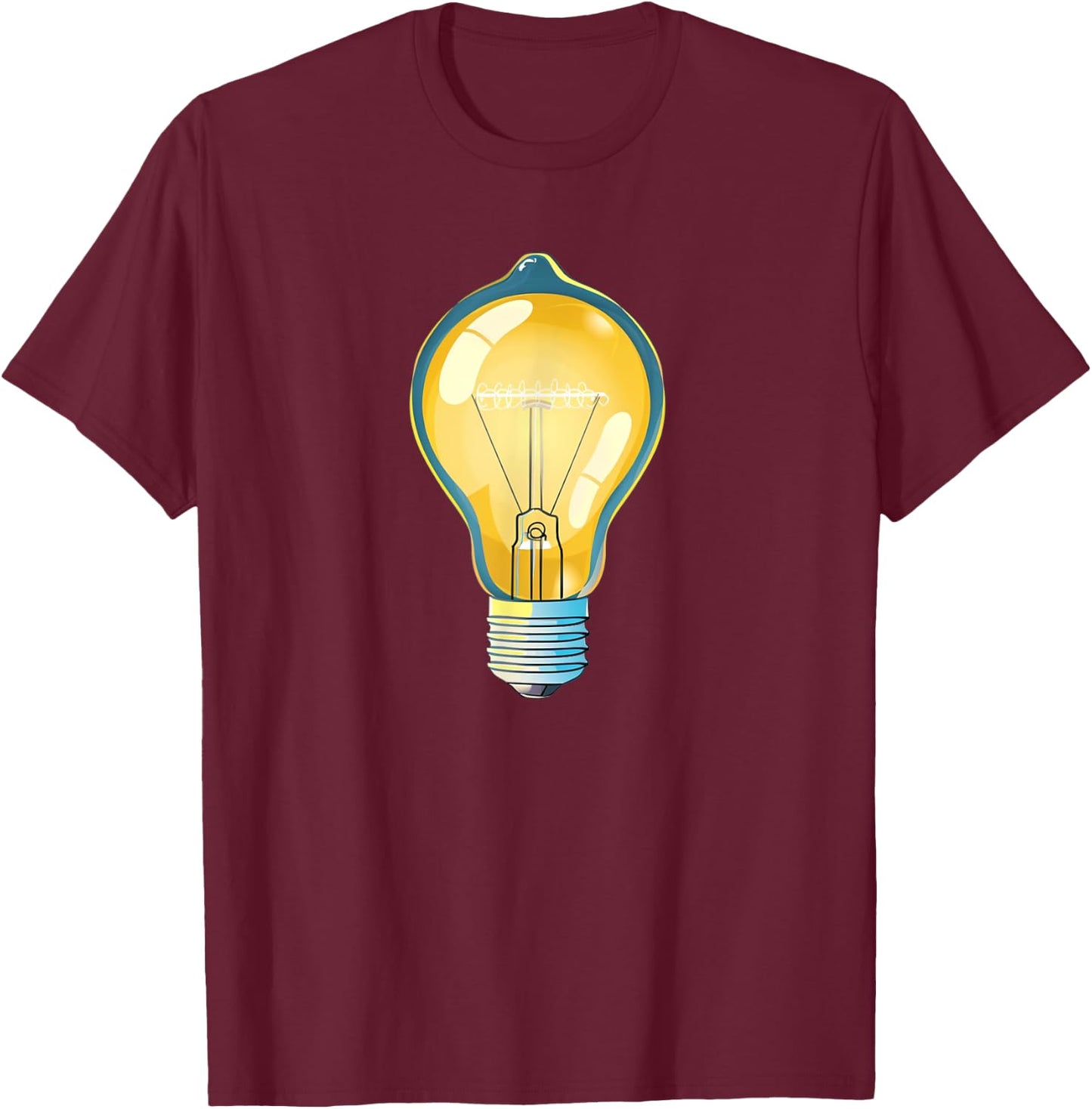 Brightly shining Light Bulb Costume T-Shirt - T-Shirt | Maroon