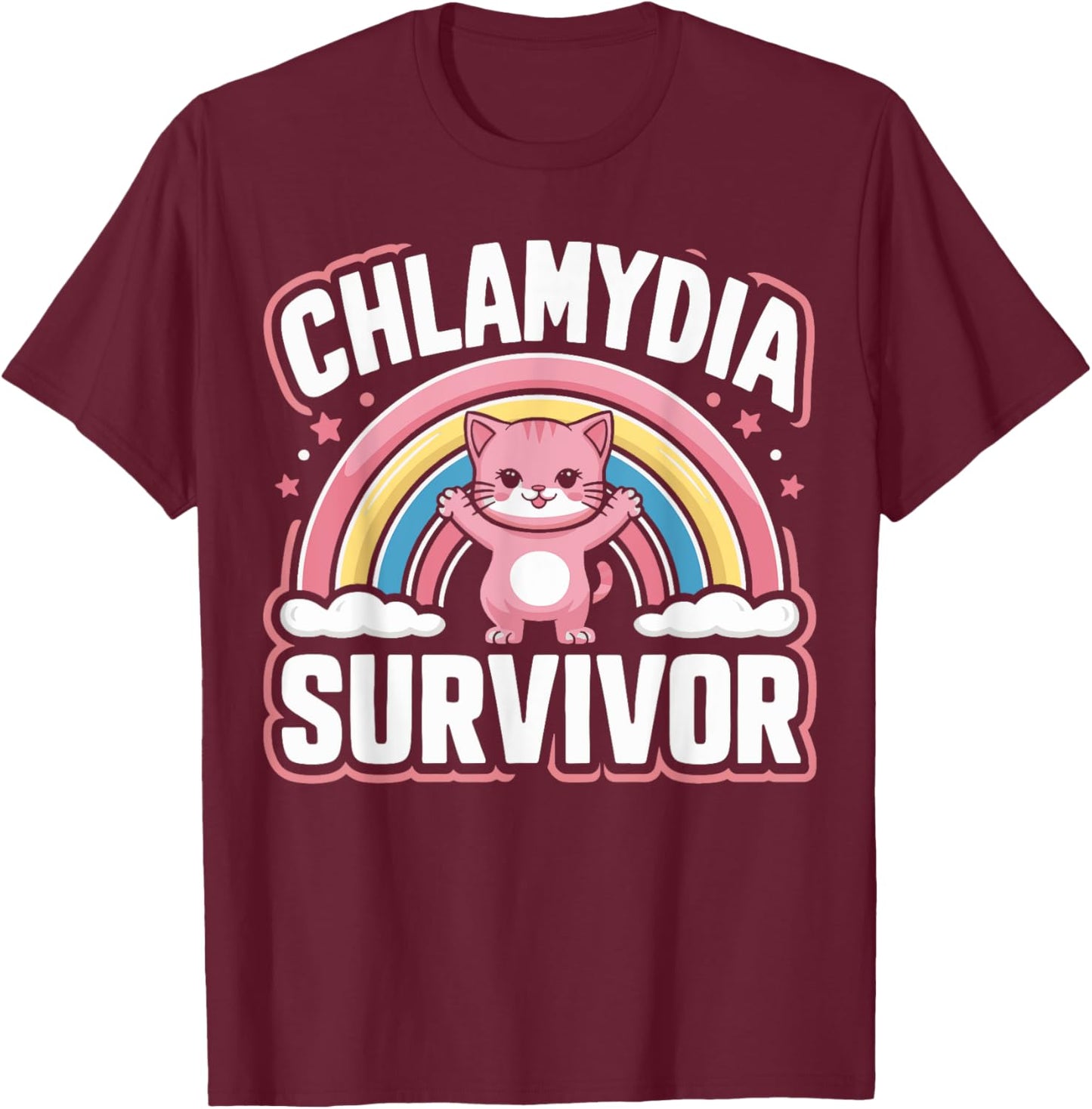 Chlamydia Survivor T-Shirt - T-Shirt | Maroon
