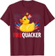 Funny Firecracker Duck 4th of July T-Shirt - T-Shirt | Maroon