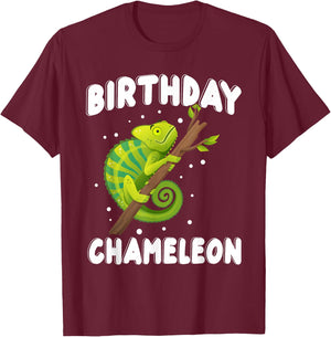 Birthday Chameleon T-Shirt - T-Shirt | Maroon