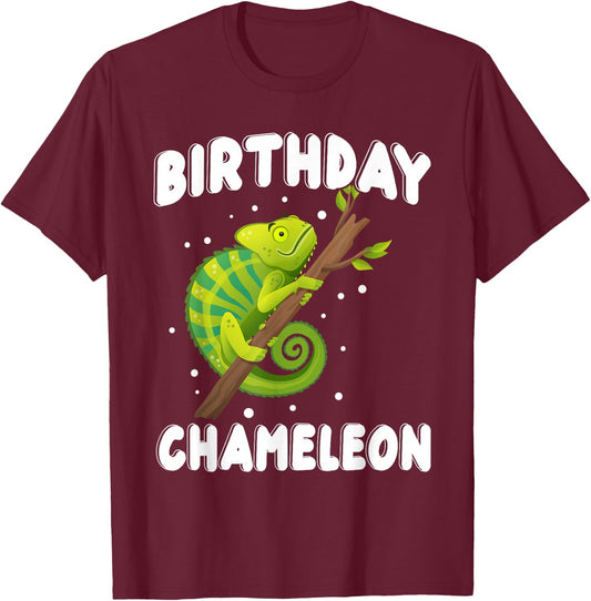Birthday Chameleon T-Shirt - T-Shirt | Maroon