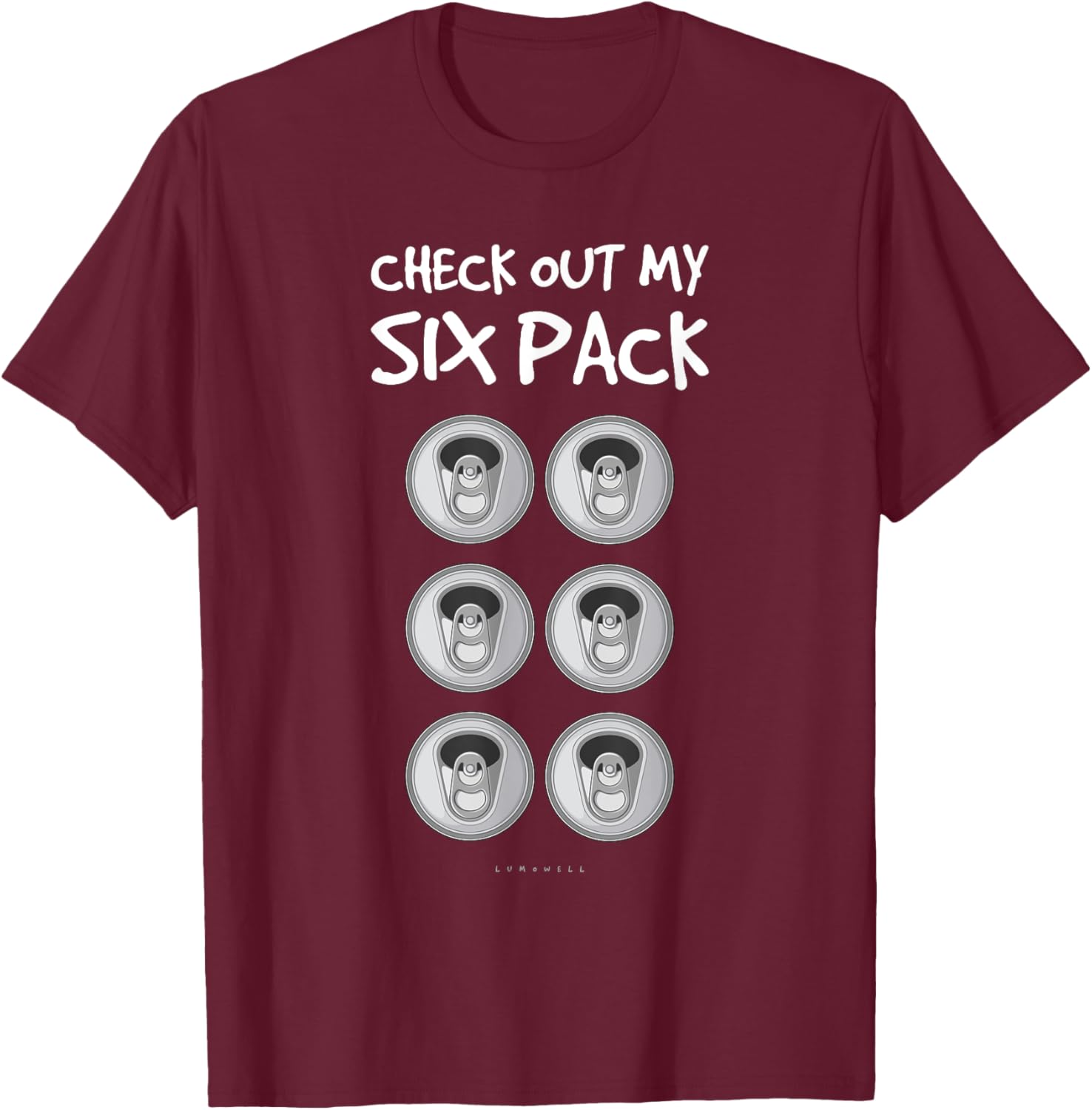 Check Out My Six Pack Beer . Funny ABS Gym Gift . T-Shirt - T-Shirt | Maroon