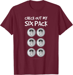 Check Out My Six Pack Beer . Funny ABS Gym Gift . T-Shirt - T-Shirt | Maroon