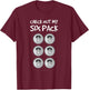 Check Out My Six Pack Beer . Funny ABS Gym Gift . T-Shirt - T-Shirt | Maroon