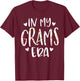 In My Grams Era Flower Letter Floral Cute Gifts For Grams T-Shirt - T-Shirt | Maroon