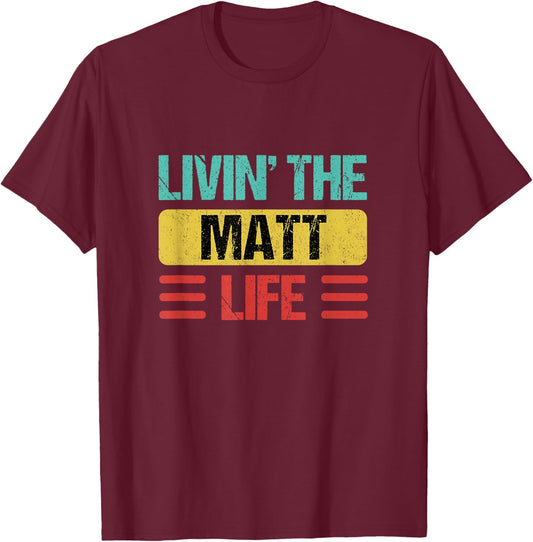 Matt Name T-Shirt - T-Shirt | Maroon