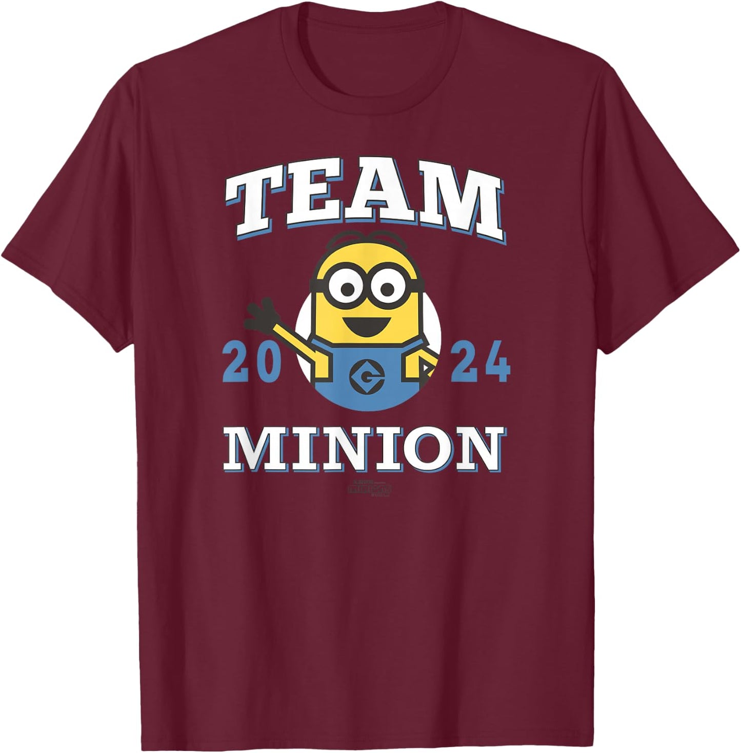 Minions Team Minions 2024 T-Shirt - T-Shirt | Maroon