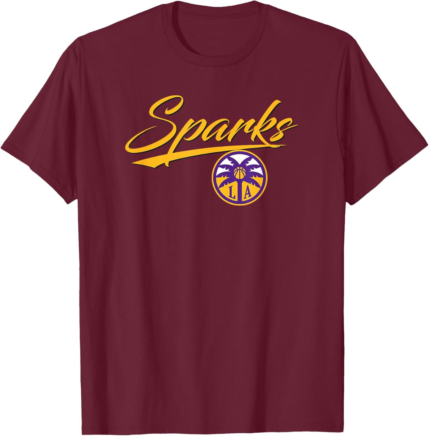 WNBA Los Angeles Sparks Officially Licensed T-Shirt - T-Shirt | Maroon