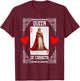 Canasta Score Sheets Card Game Card Holder Canasta Queen T-Shirt - T-Shirt | Maroon