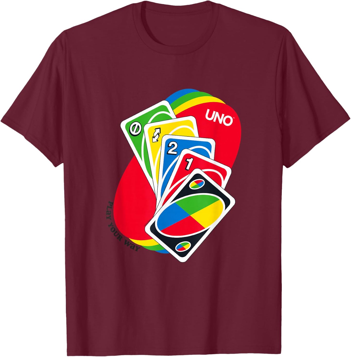 UNO - Play Your Way T-Shirt - T-Shirt | Maroon