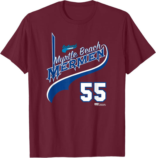 Eastbound & Down Myrtle Beach Mermen T-Shirt - T-Shirt | Maroon