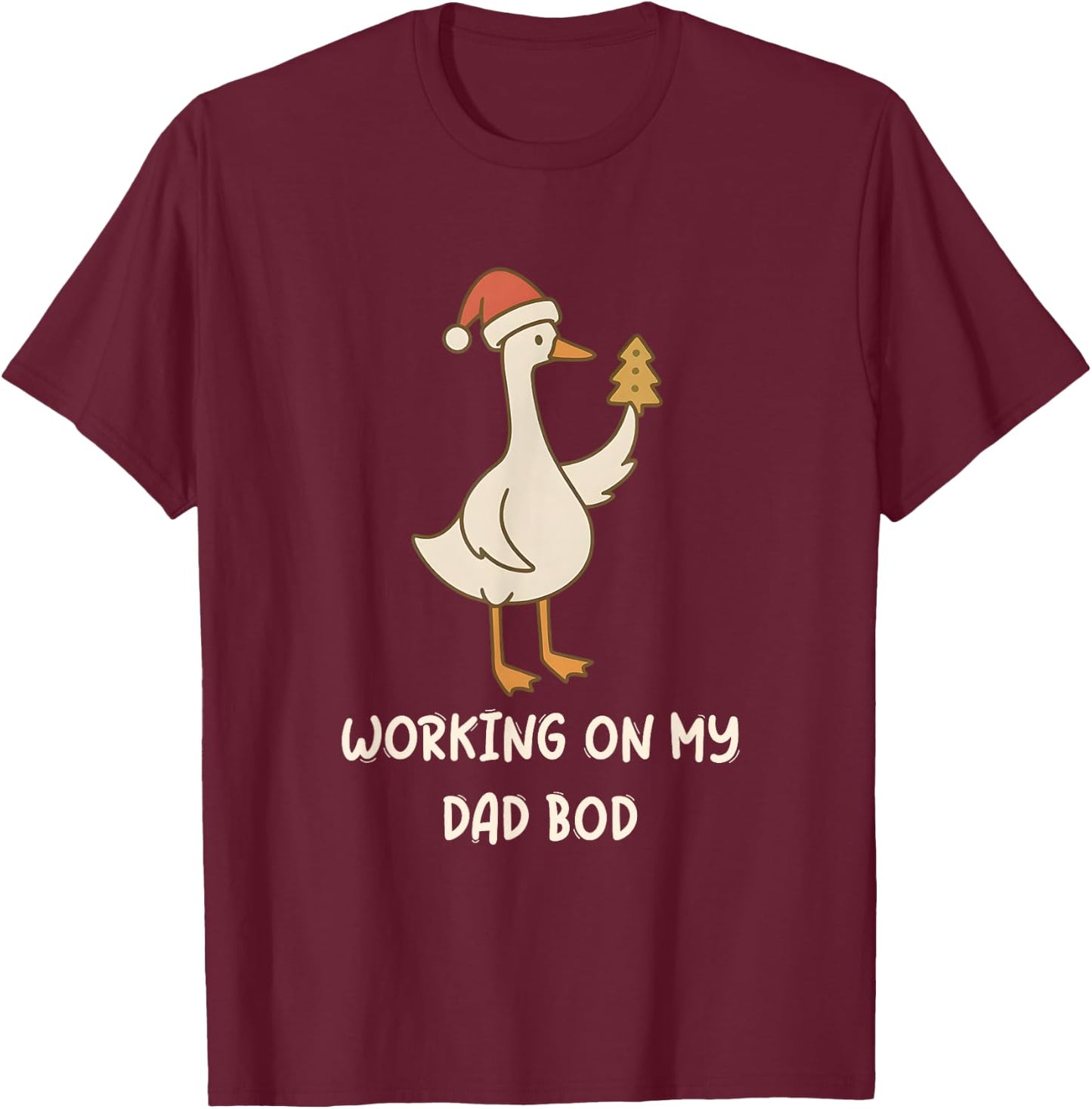 Funny Goose Pregnancy Pregnant Announcement to Husband T-Shirt - T-Shirt | Maroon