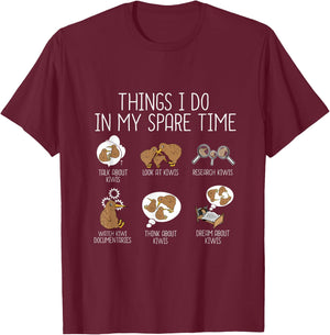 Kiwi Bird Lover Kids Cute Funny Kiwi T-Shirt - T-Shirt | Maroon