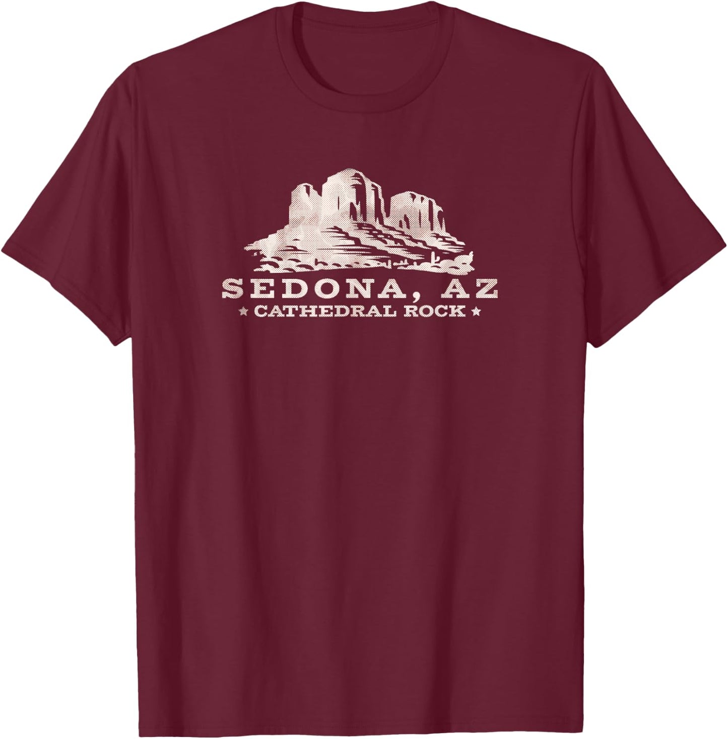 Sedona Arizona Outdoor Hiking Spiritual Wellness Vortex Hike T-Shirt - T-Shirt | Maroon