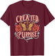 Created With A Purpose T-Shirt - T-Shirt | Maroon