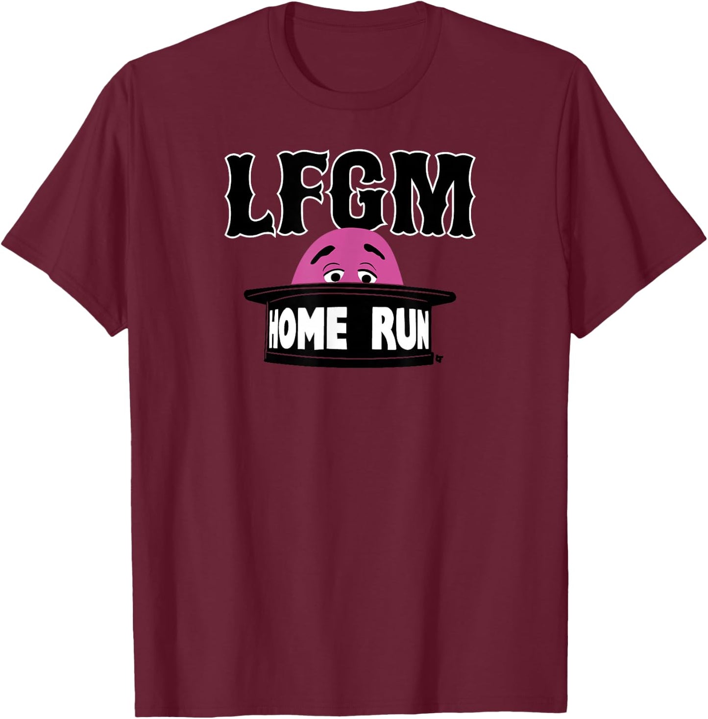 LFGM Grimace - New York Baseball T-Shirt - T-Shirt | Maroon