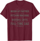 Part Time Warm Up Partner Full Time Dad Baseball Coach Daddy T-Shirt - T-Shirt | Maroon