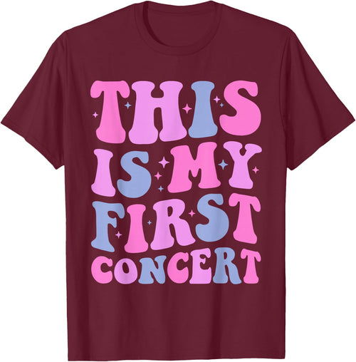 This Is My First Concert Music Event Retro Groovy Girls