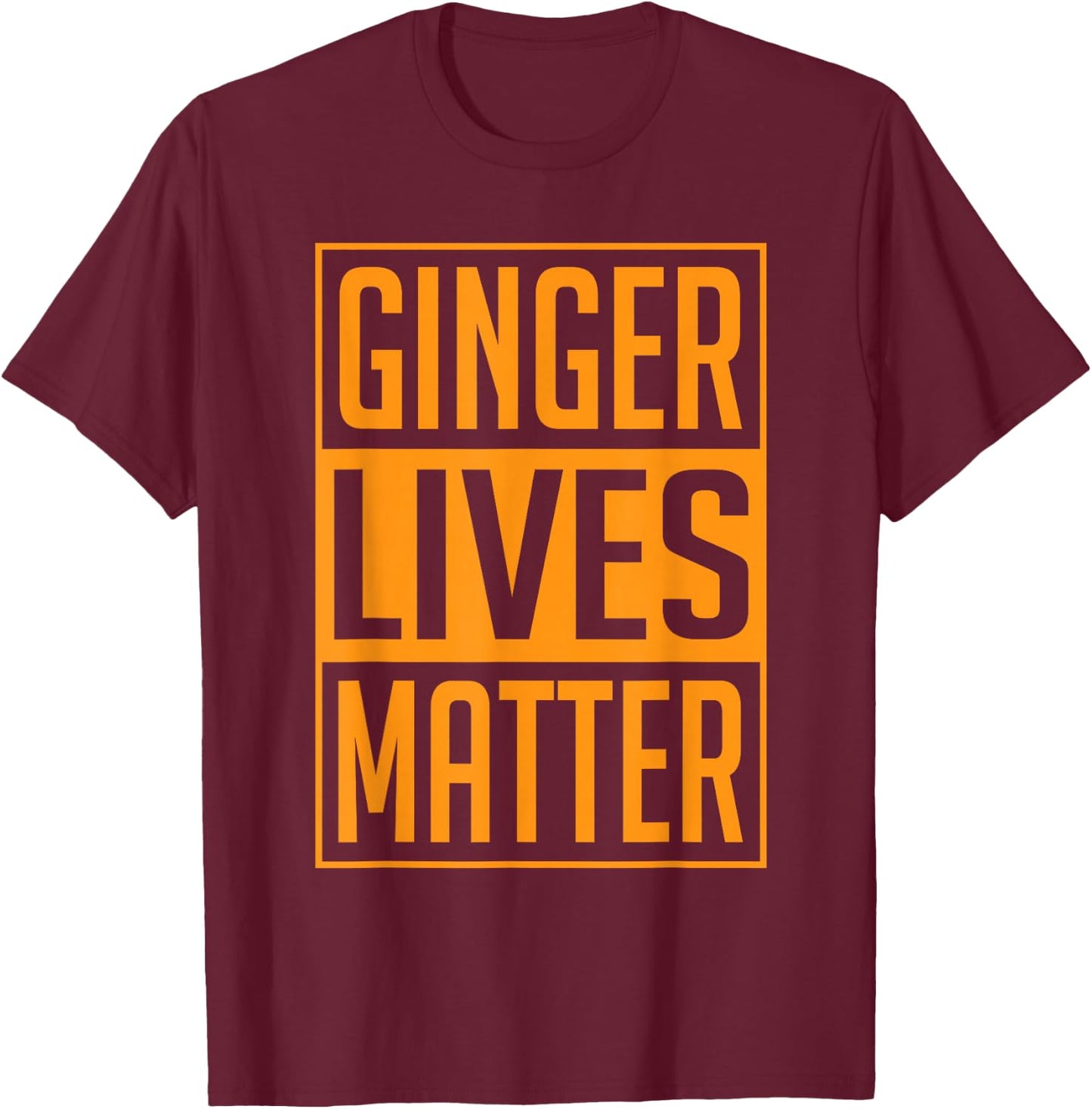 Ginger Lives Matter St Patricks Day Red Headed Men Women T-Shirt - T-Shirt | Maroon